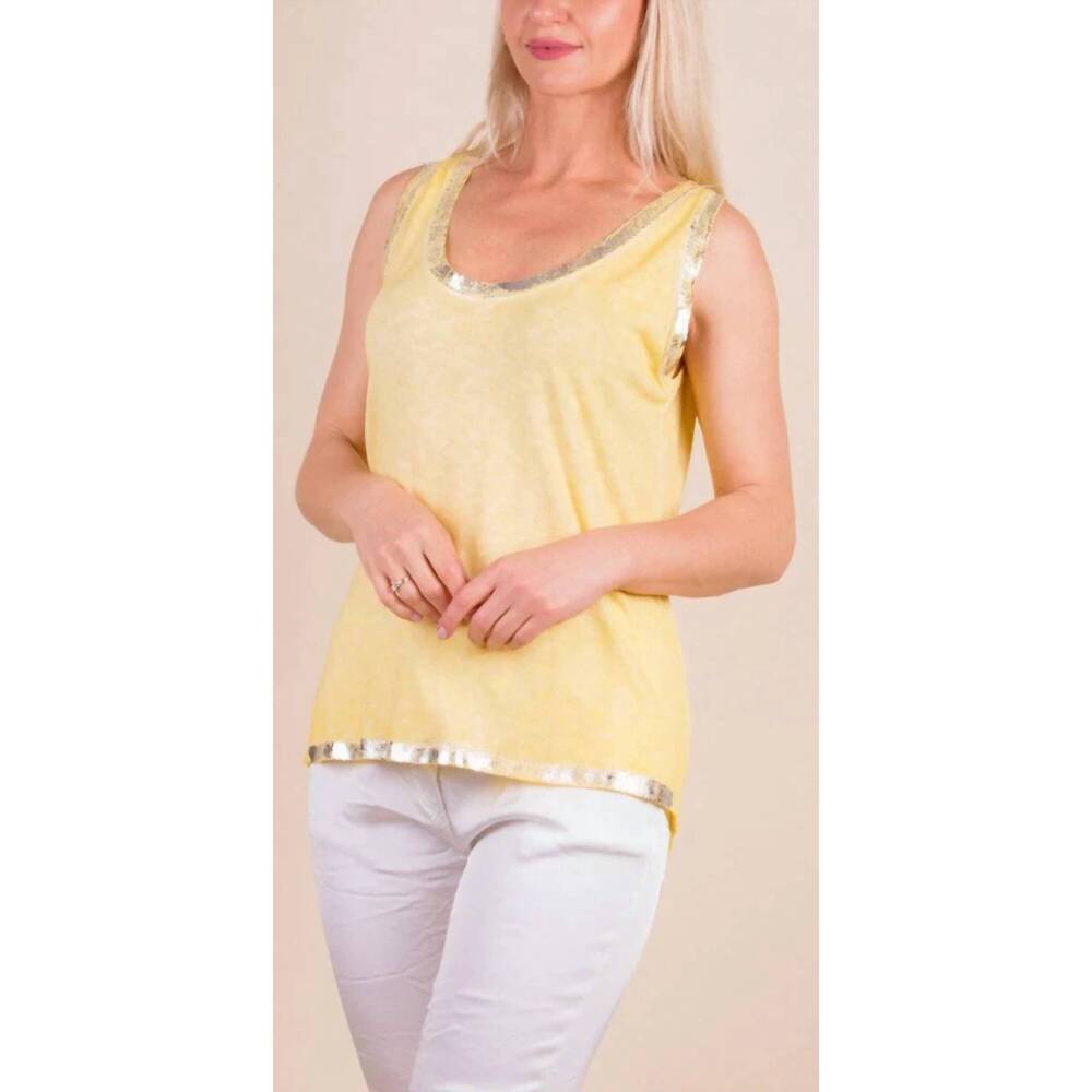 NEW GIGI MODA lunia tank in yellow